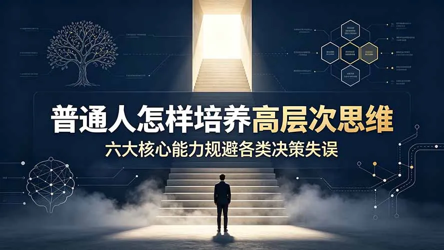 付费文章：普通人怎样培养高层次思维，六大核心能力规避各类决策失误-来缘阁