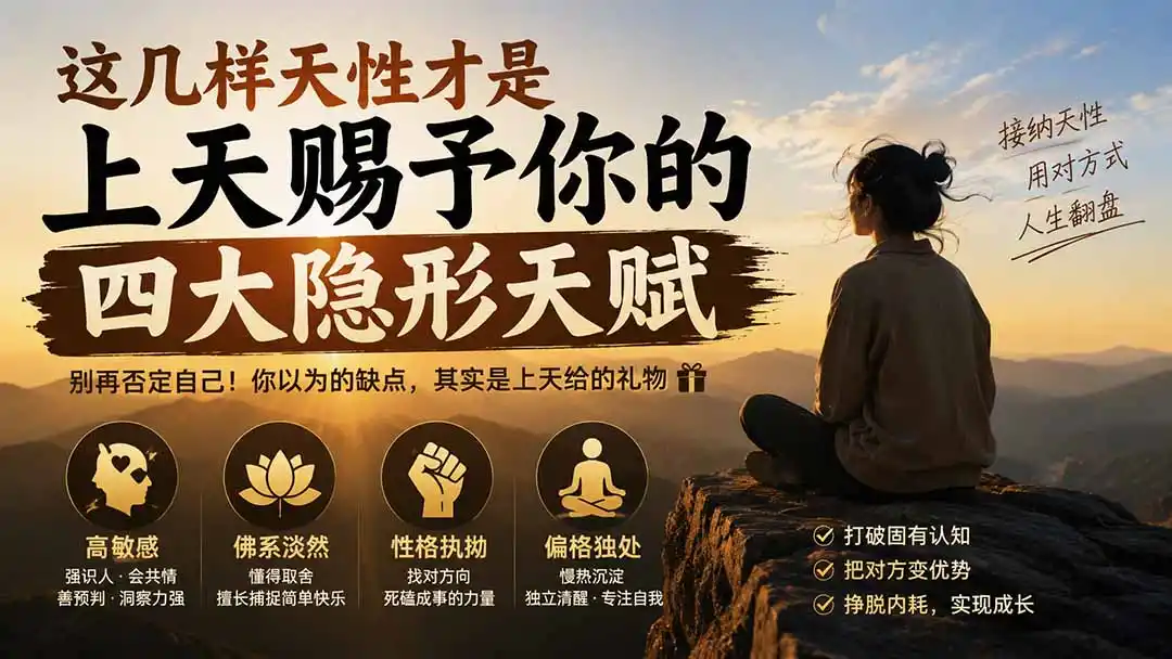 付费文章：这几样天性才是上天赐予你的四大隐形天赋-来缘阁
