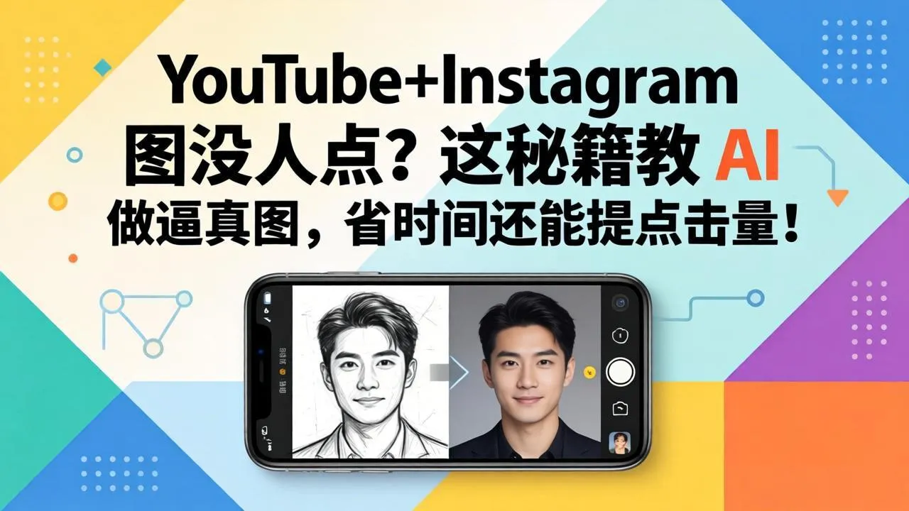 YouTube+Instagram图没人点？这秘籍教 AI 做逼真图，省时间还能提点击量-来缘阁