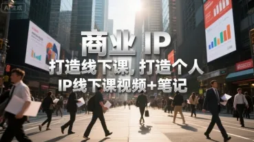 商业IP打造线下课,打造个人 IP线下课视频+笔记-来缘阁