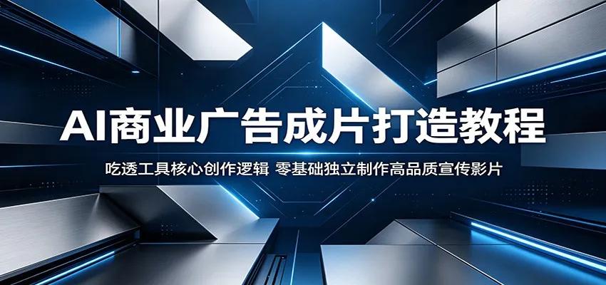 AI商业广告成片打造教程:吃透工具核心创作逻辑,零基础独立制作高品质宣传影片-来缘阁