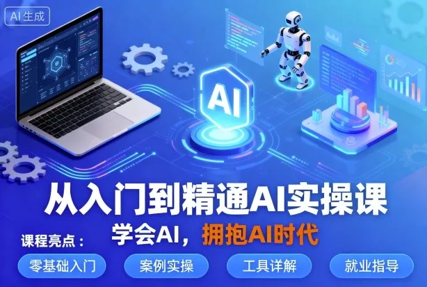 从入门到精通AI实操课，学会AI，拥抱AI时代-来缘阁