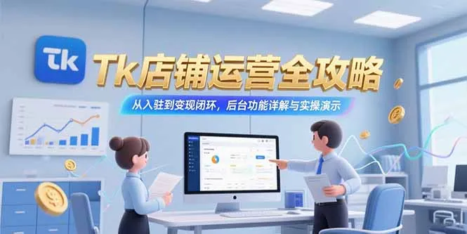 Tk店铺运营全攻略，从入驻到变现闭环，后台功能详解与实操演示-来缘阁