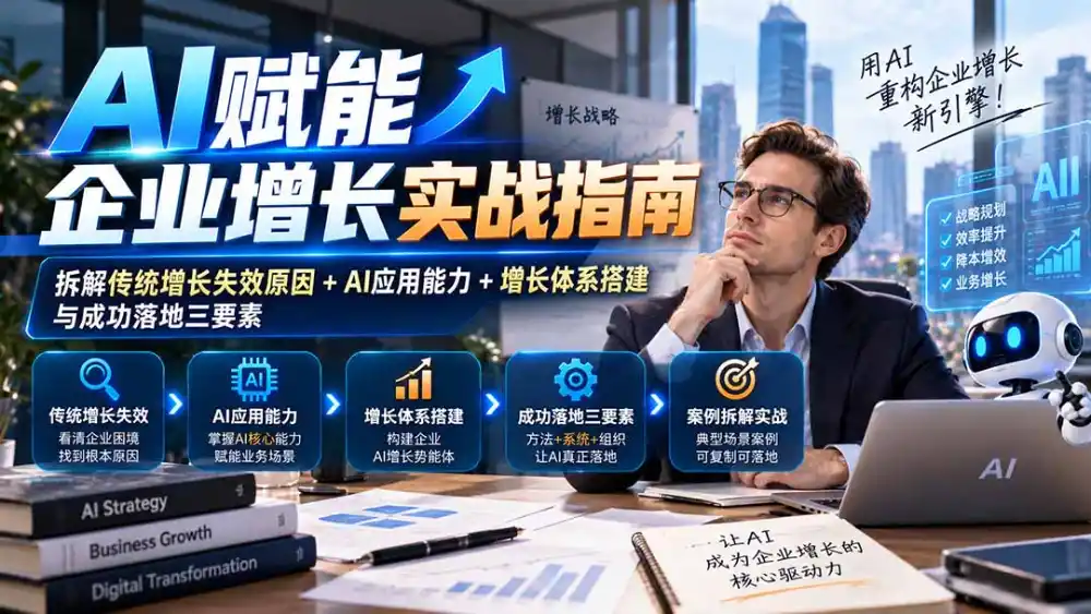 【无水印】AI赋能企业增长实战指南：拆解传统增长失效原因+AI应用能力+增长体系搭建与成功落地三要素-来缘阁