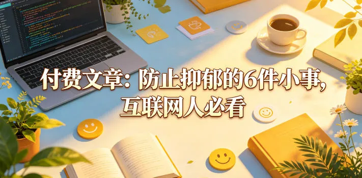 付费文章：防止抑郁的6件小事，互联网人必看！-来缘阁