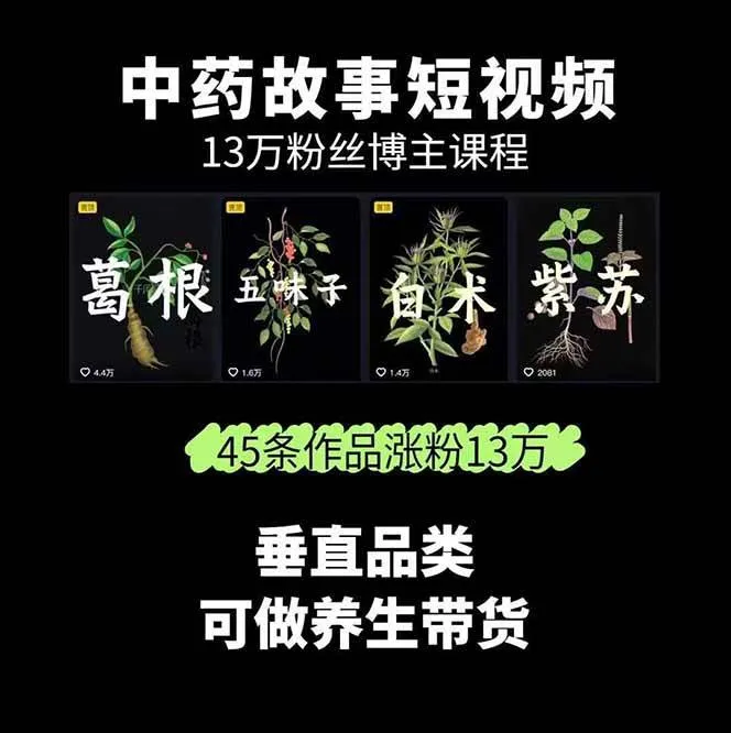 图片[2]-中药文化赛道：溯源故事开发，AI工具实战，平台运营，全方位解锁中医流量变现新路径-来缘阁