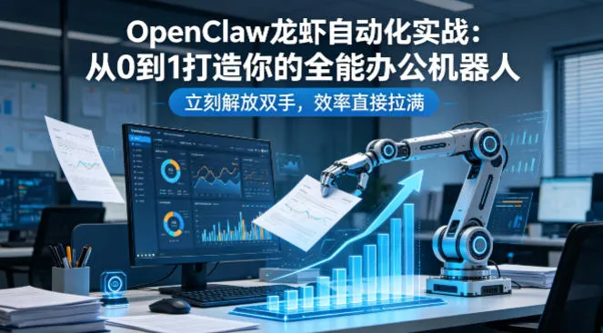 OpenClaw龙虾自动化实战：从0到1打造你的全能办公机器人，立刻解放双手，效率直接拉满-来缘阁
