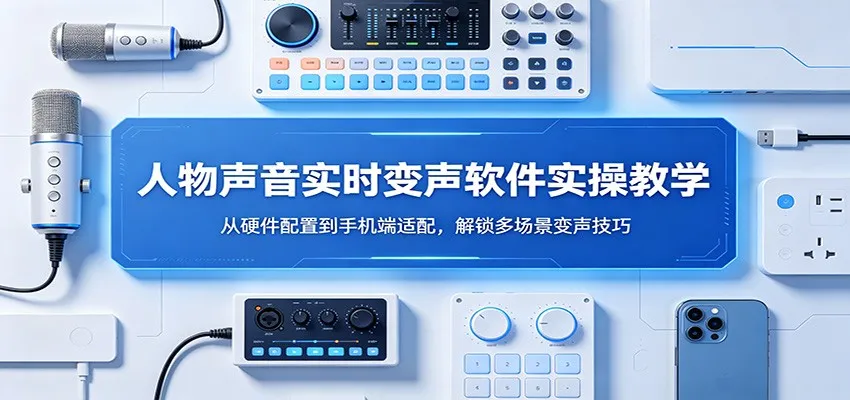 人物声音实时变声软件实操教学：从硬件配置到手机端适配，解锁多场景变声技巧-来缘阁