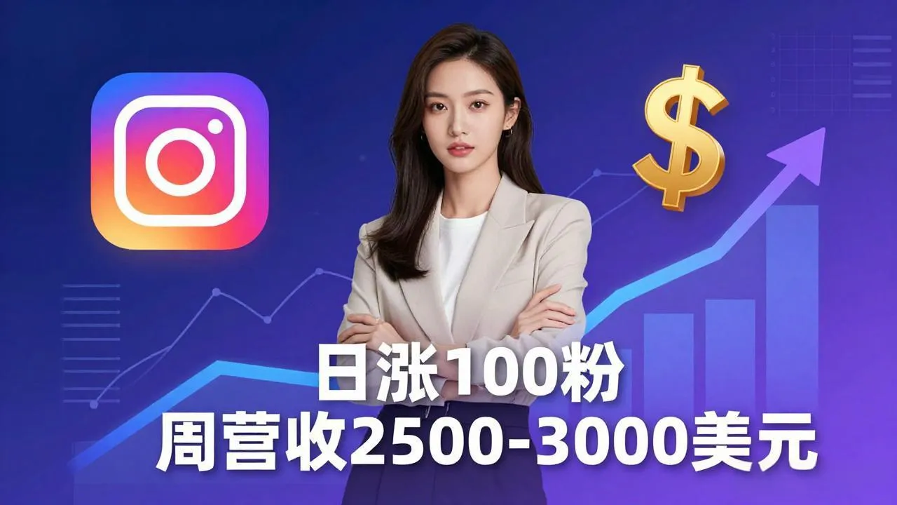 想做数字产品？Sheri亲授：日涨100粉、每周2500至3000美元的营收，Instagram躺着赚-来缘阁