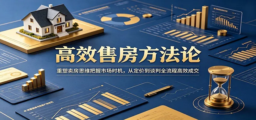 高效售房方法论：重塑卖房思维把握市场时机，从定价到谈判全流程高效成交-来缘阁