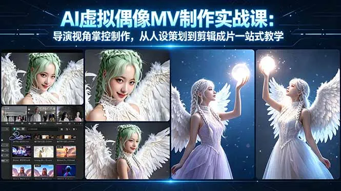 AI虚拟偶像MV制作实战教学：导演视角掌控制作，从人设策划到剪辑成片一站式教学-来缘阁