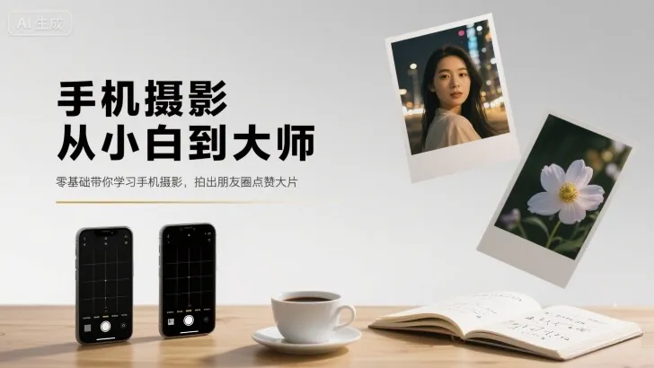 手机摄影从小白到大师，零基础带你学习手机摄影，拍出朋友圈点赞大片-来缘阁