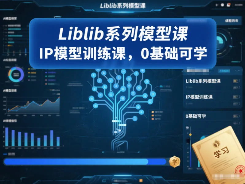 Liblib系列模型课，IP模型训练课，0基础可学-来缘阁