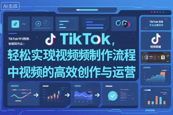 TikTok中视频制做流程，轻松实现Tk中视频的高效创作与运营-来缘阁