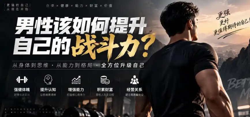 付费文章:男性该如何提升自己的战斗力?-来缘阁