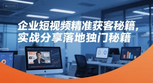 企业短视频精准获客秘籍，实战分享落地独门秘籍-来缘阁