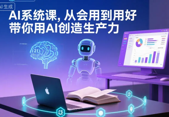 AI系统课，从会用到用好，带你用AI创造生产力-来缘阁