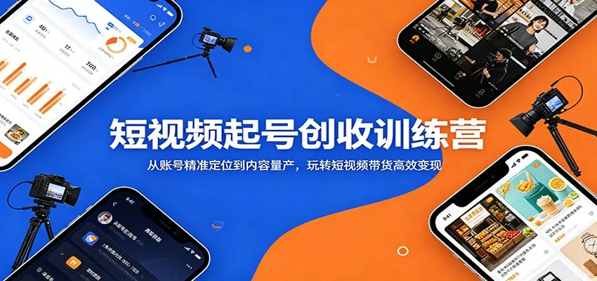 短视频起号创收训练营:从账号精准定位到内容量产,玩转短视频带货高效变现-来缘阁