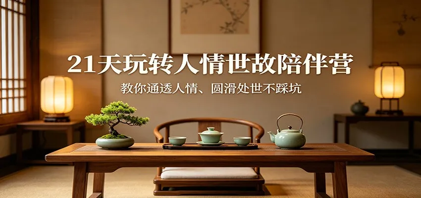 21天玩转人情世故陪伴营：教你通透人情、圆滑处世不踩坑-来缘阁