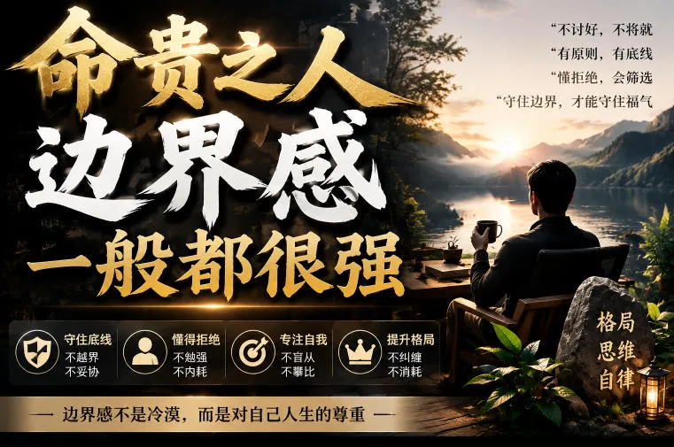 付费文章：命贵之人，边界感一般都很强-来缘阁