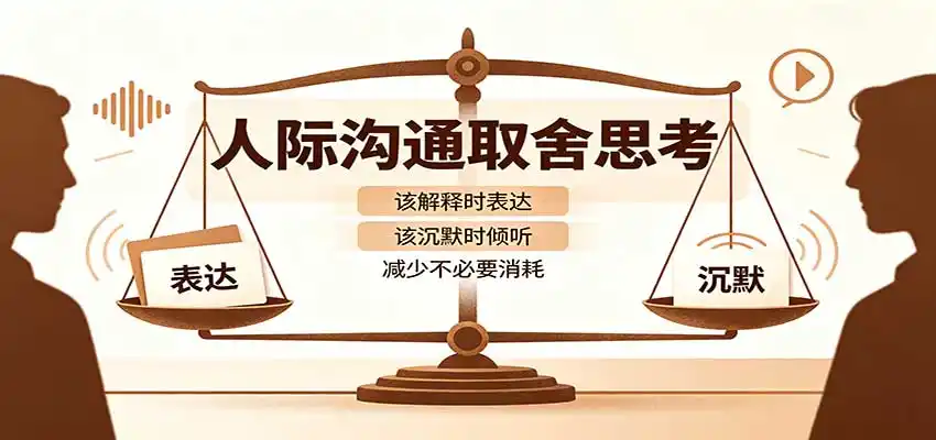 人际沟通取舍思考:分清解释与沉默边界,拿捏职场生活沟通分寸减少情绪内耗-来缘阁