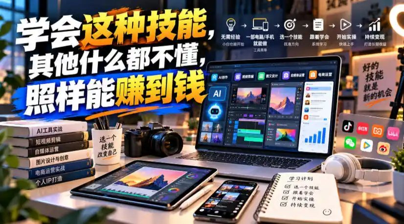 某公众号付费文章：学会这种技能，其他什么都不懂，照样能賺到钱-来缘阁