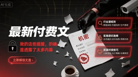 最新付费文：我的这些提醒，的确是透露了太多内幕-来缘阁