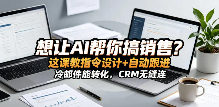 想让AI帮你搞销售?这课教指令设计+自动跟进,冷邮件能转化,CRM无缝连!【原创双语字幕】-来缘阁