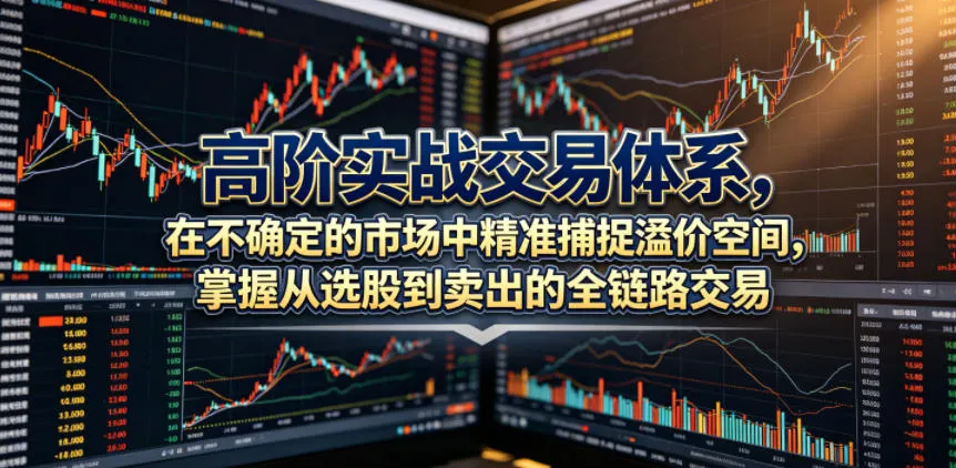 高阶实战交易体系，在不确定的市场中精准捕捉溢价空间，掌握从选股到卖出的全链路交易心法(更新6月)-来缘阁