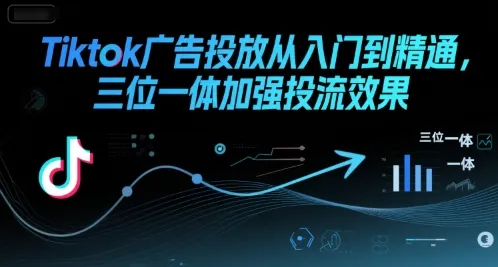 Tiktok广告投放从入门到精通,三位一体加强投流效果-来缘阁