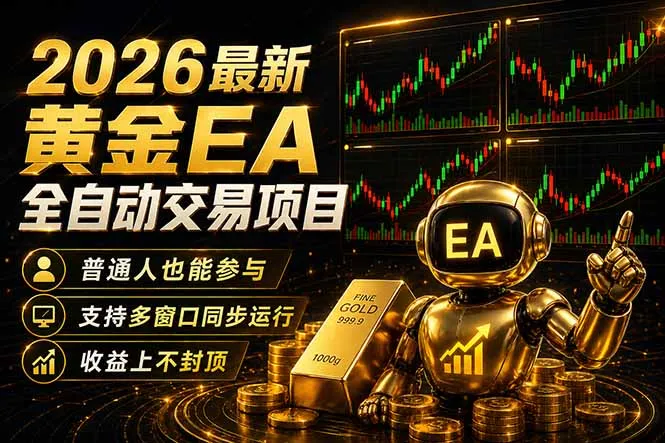 最新黄金EA量化赛道，全程自动执行，多窗口操作直接放大结果-来缘阁