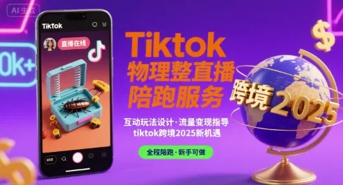 Tiktok物理整蛊直播陪跑服务-tiktok跨境2025-来缘阁