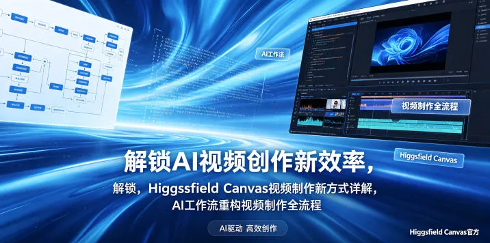 解锁AI视频创作新效率，Higgsfield Canvas视频制作新方式详解，AI工作流重构视频制作全流程-来缘阁