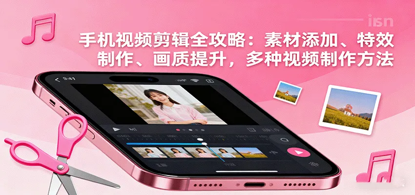 手机视频剪辑全攻略：素材添加、特效制作、画质提升，多种视频制作方法-来缘阁