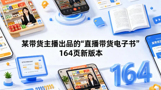 某带货主播出品的《直播带货电子书》164页新版本-来缘阁