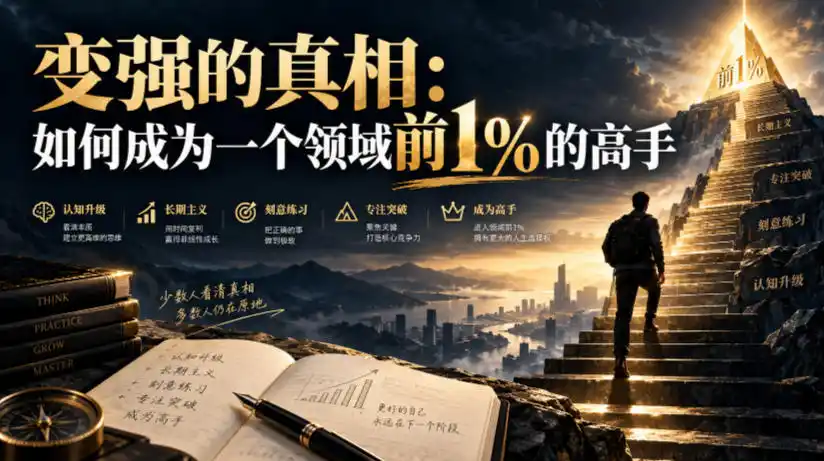 付费文章:变强的真相:如何成为一个领域前1%的高手-来缘阁