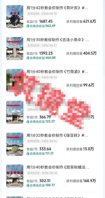 抖音20W粉丝博主的AI非遗知识科普教学，零基础制作非遗文化类短视频变现，解锁抖音精选独家收益-来缘阁
