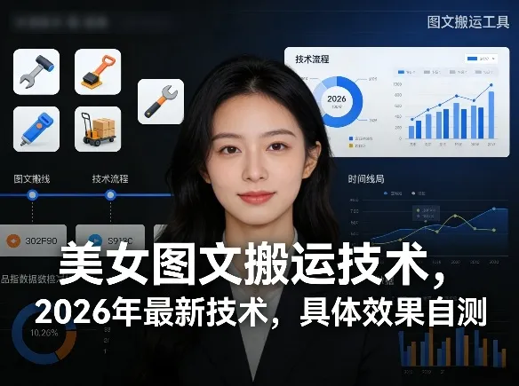 美女图文搬运技术，2026年最新技术，具体效果自测-来缘阁