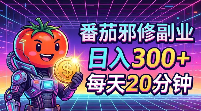 番茄小说撸金，日入300+，每天20分钟！五一必看，独家项目，副业小白友好，超级简单【揭秘】-来缘阁