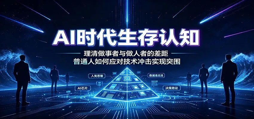 AI时代生存认知:理清做事者与做人者的差距,普通人如何应对技术冲击实现突围-来缘阁