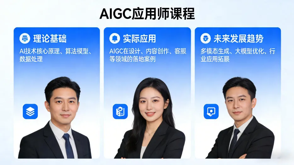 AIGC应用师课程，覆盖了AI技术的理论基础、实际应用、以及未来发展趋势(更新)-来缘阁