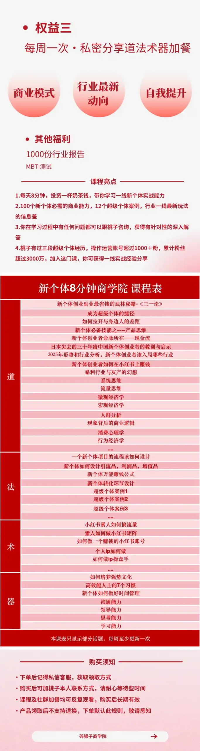 AI+新个体创业必修课|道法术器|商业逻辑·小红书流量·AI智能体|低成本打造个人变现小生意全套教学-来缘阁