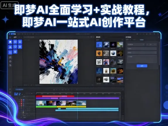 即梦AI全面学习+实战教程，即梦AI一站式AI创作平台-来缘阁