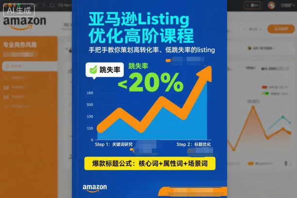 亚马逊Listing优化高阶课程，手把手教你策划高转化率、低跳失率的listing-来缘阁
