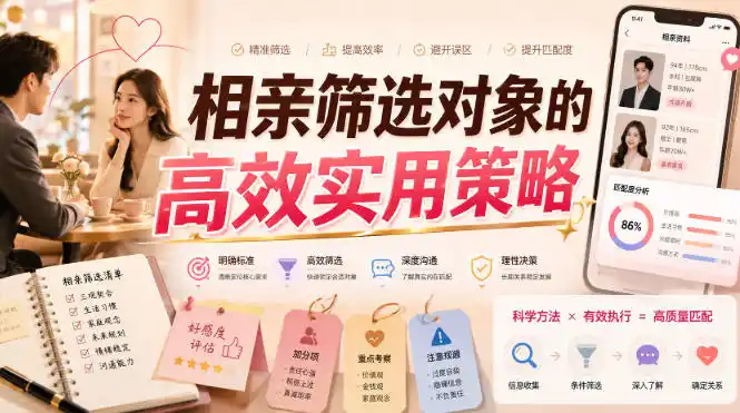 付费文章：相亲筛选对象的高效实用策略-来缘阁