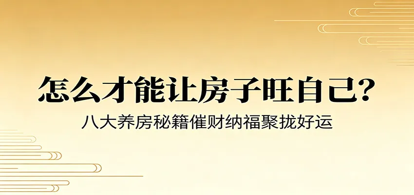 付费文章《怎么才能让房子旺自己？》八大养房秘籍催财纳福聚拢好运-来缘阁