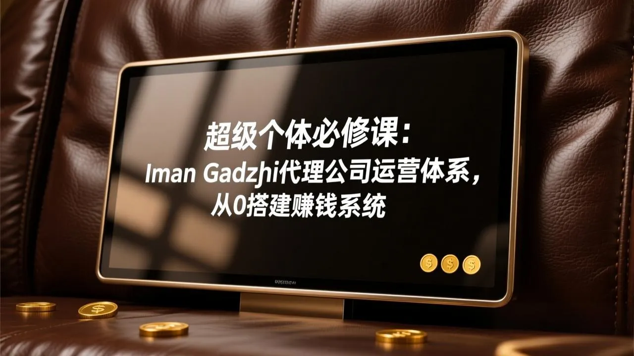 超级个体必修课：Iman Gadzhi代理公司运营体系，从0搭建赚钱系统-来缘阁