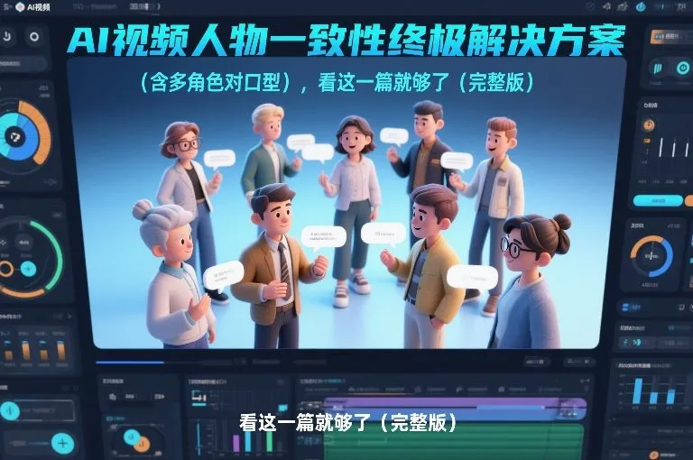 AI视频人物一致性终极解决方案(含多角色对口型)，看这一篇就够了(完整版)-来缘阁