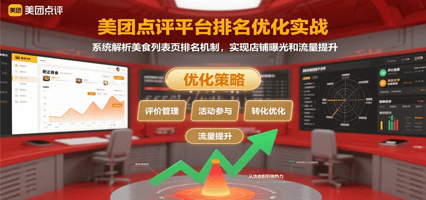 美团点评平台排名优化实战,系统解析美食列表页排名机制,实现店铺曝光和流量提升-来缘阁