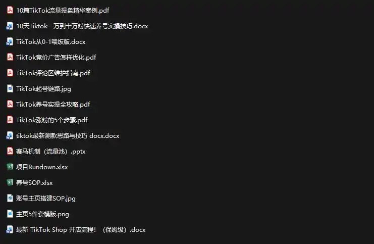 2026TikTok海外掘金实战课——养号SOP+爆款公式+选品测款+广告投流+Shop开店,跑通海外运营全链路-来缘阁